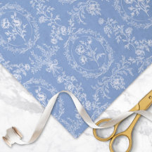 Antikes Rokoko-Blumen-Blumenmuster