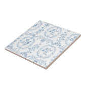 Antikes Rokoko-Blumenmuster Fliese (Seite)