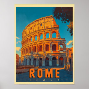 Antikes Rom Italien: Kolosseum und antike Wunder Poster
