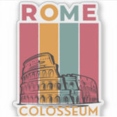 Antikes Rom Kolosseum , Historische Römische Reise Aufkleber (Vorderseite)