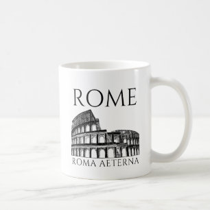 Antikes Rom Kolosseum , Historische Römische Reise Kaffeetasse