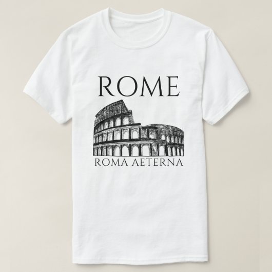 Antikes Rom Kolosseum , Historische Römische Reise T-Shirt (Design vorne)