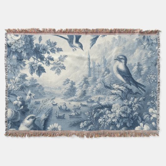Antikes romantisches Blau Decke (Vorderseite)
