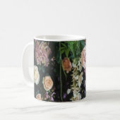 Antikes Romantisches Verstaubtes Rosa Feines Kunst Kaffeetasse (Vorderseite Links)