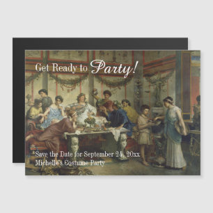 Antikes römisches Abendessen Party Festessen Save  Magneteinladung