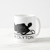 Antikes römisches Artifakt Know Thyself Skelett Kaffeetasse (VorderseiteRechts)