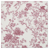 Antikes rosa Blumen-Toile Stoff (Muster)