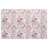 Antikes rosa Blumen-Toile Stoff (Fat Quarter (45,7 x 55,9 cm))