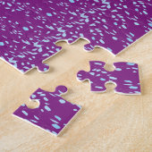 Antikes rosa Blumen-Veilchen-Tapetenmuster Puzzle (Seite)