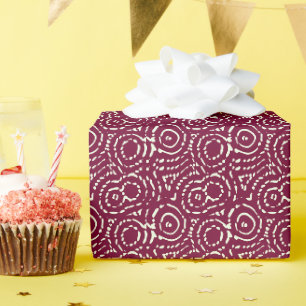 Antikes Rosa geometrisches Abstract Geschenkpapier