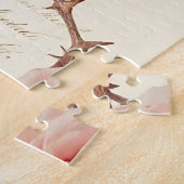 Antikes Rosa-Rosen-Schriftmuster Puzzle (Seite)