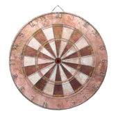 Antikes Rosa Rustikal Dartscheibe (vorne)