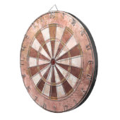 Antikes Rosa Rustikal Dartscheibe (Vorderseite rechts)