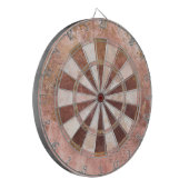 Antikes Rosa Rustikal Dartscheibe (Vorderseite Links)