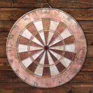 Antikes Rosa Rustikal Dartscheibe