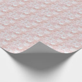 Antikes rosa Spitzen-Wrapping-Papier im Coquette-S Geschenkpapier (Ecke)