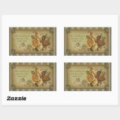 Antikes Rose (grün) Buchzeichen Rechteckiger Aufkleber (Blatt)