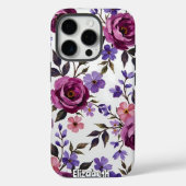 Antikes Rosen- und Knospenmuster Case-Mate iPhone Hülle (Rückseite)