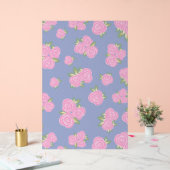Antikes Rosenblumenmuster Acrylschild (Hochzeit)