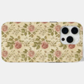 Antikes Rosenblumenmuster Case-Mate iPhone Hülle (Rückseite (Horizontal))