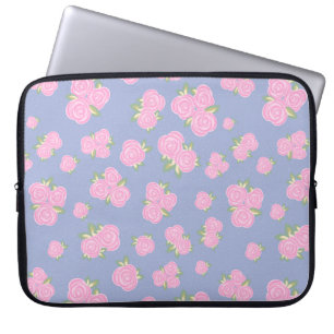 Antikes Rosenblumenmuster Laptopschutzhülle