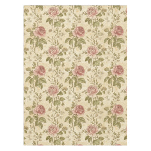 Antikes Rosenblumenmuster Tischdecke