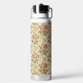 Antikes Rosenblumenmuster Trinkflasche (Hinten)