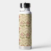 Antikes Rosenblumenmuster Trinkflasche (rechts)