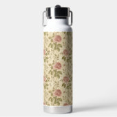 Antikes Rosenblumenmuster Trinkflasche (Vorderseite)