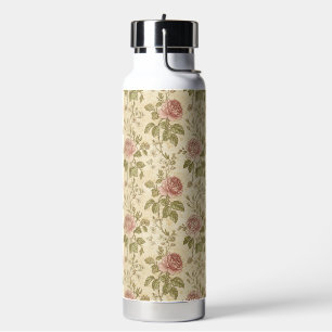 Antikes Rosenblumenmuster Trinkflasche