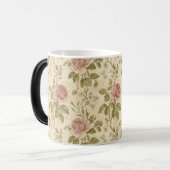 Antikes Rosenblumenmuster Verwandlungstasse (Vorderseite Links)