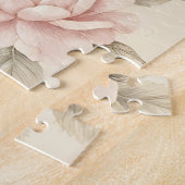Antikes Rosendamask-Blumenmuster Puzzle (Seite)