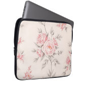 Antikes Rosenmuster in Rosa Laptopschutzhülle (Vorne Rechts)