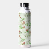 Antikes Rosenmuster in Rosa Trinkflasche (Links)
