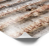 Antikes rostiges Metall Fotodruck (Ecke)