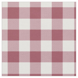 Antikes Rot-Weiß-Kariert Gingham Stoff