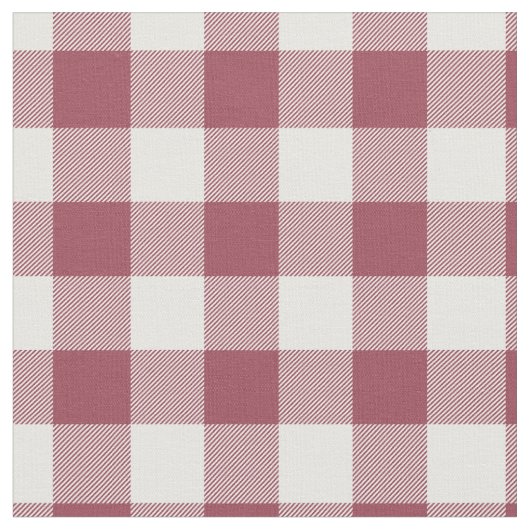 Antikes Rot-Weiß-Kariert Gingham Stoff (Nahaufnahme)