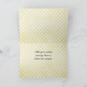 Antikes Rote Rose Perchment Polka Dots Beileid Karte (Innenseite)