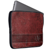 Antikes rotes Buchdesign Laptopschutzhülle (Vorne Rechts)