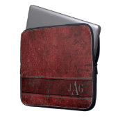 Antikes rotes Buchdesign Laptopschutzhülle (Vorderseite Links)