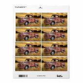 Antikes rotes LKW-Feld (Vorne)