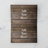 Antikes rotes LKW-Feld Dankeskarte (Innenseite)