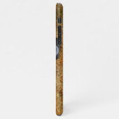 Antikes rotes LKW-Feld iPhone Hülle (Linke Seite)