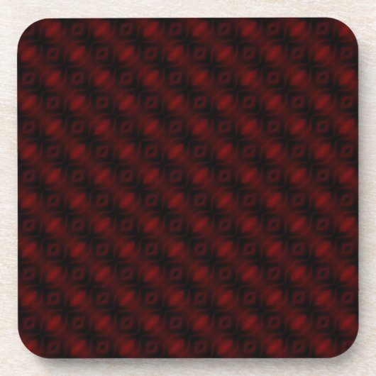 Antikes rotes Samt Wallpaper abstraktes Design Untersetzer (Vorderseite)