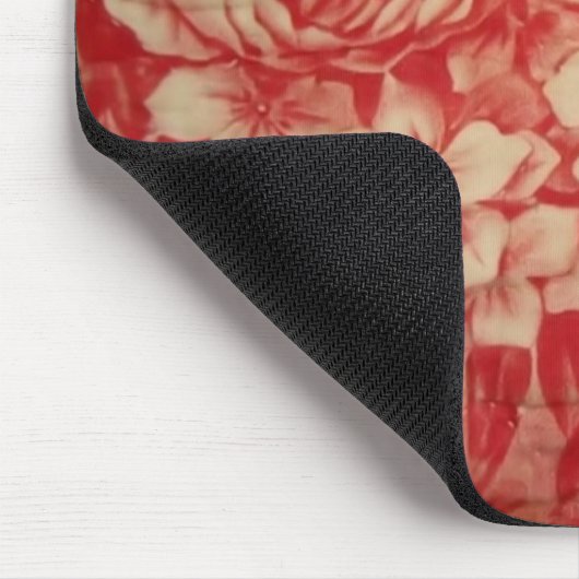 Antikes rotes Toile Mousepad (Ecke)