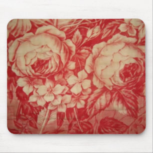 Antikes rotes Toile Mousepad