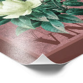 Antikes Rotes Vintages Zimmer Rose Kunstdruckerei Fotodruck (Ecke)