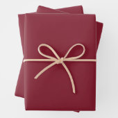 Antikes Ruby (Vollfarbe) Geschenkpapier Set (Beispiel)