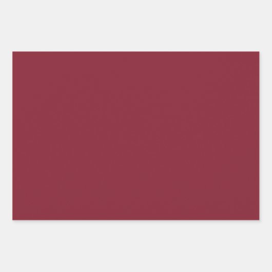 Antikes Ruby (Vollfarbe) Geschenkpapier Set (Vorderseite)