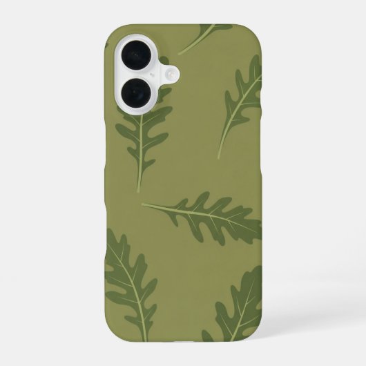 Antikes Rucola-Muster iPhone 16 Hülle (Rückseite)